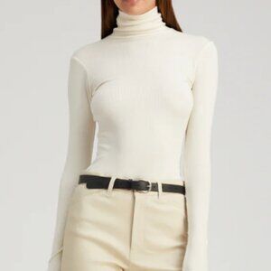 Calvin Klein Knit Ivory Turtleneck Sweater Size XS